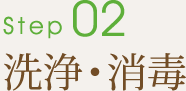 Step2.洗浄・消毒